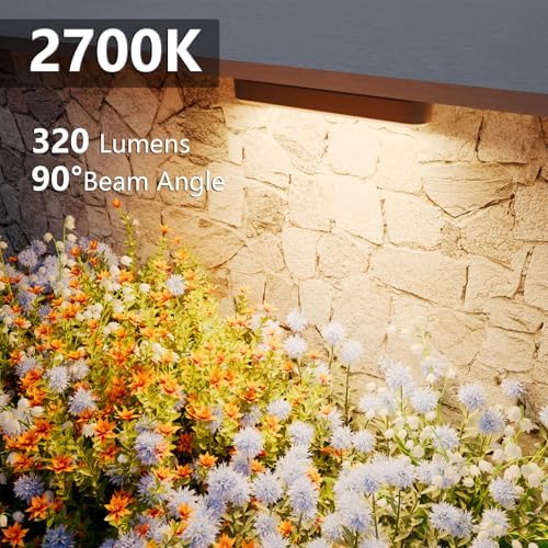 VOLISUN 7 Inch Retaining Wall Lights, 2700K Hardscape Lighting, 12 Pack - Image 2