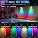 Brightever Solar Fence Lights White 8-Pack, Color Changing & 7 Fixed Color - Image 4
