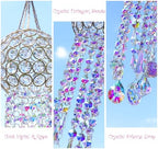 22.5inch Crystal Suncatchers for Window Hanging Wind Chime Garden Sun Catchers with Crystals Rainbow Maker Indoor Outdoor Decor Handmade Ornament(Medium) - Image 4