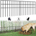 31ft(L) x 13in(H) Animal Barrier Fence, 22 Panels No Dig Garden Fence for Dog Rabbit, Rustproof Anti Digging Barrier, Garden Edging Border Ground Defense for Outdoor, Yard, Patio by AVELOTUUG