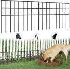 31ft(L) x 13in(H) Animal Barrier Fence, 22 Panels No Dig Garden Fence for Dog Rabbit, Rustproof Anti Digging Barrier, Garden Edging Border Ground Defense for Outdoor, Yard, Patio by AVELOTUUG