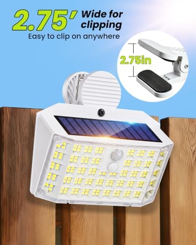 Clip on Solar Lights Outdoor, Motion Sensor Fence Lights - Image 3