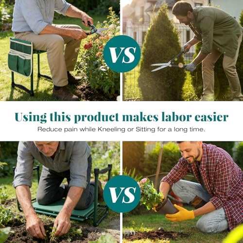 Garden Kneeler and Seat Gift for Women, Men, Seniors, Mom, Dad - Image 5