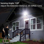 EMANER Dusk-to-Dawn Security Lights with Motion Sensor, 5000K IP65 Waterproof Outdoor, 280W Equiv. 110V 120V Dual-Head Rotatable LED Flood Light for Porch, Garage, Yard, Driveway - Image 4