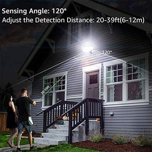 EMANER Security Lights Outdoor, Flood Lights Hardwired AC Power, Motion Sensor/Dusk to Dawn/ 6Hrs/Eco Dim 4 Working Modes, 280W Equiv. 5000K, Exterior Security Floodlight for Yard/Garage/Patio, 2Pack - Image 4
