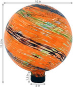 Sunnydaze 10" Glass Gazing Ball for Garden, Globe for Outdoor Display - Image 5