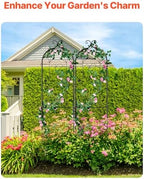 VEVOR Garden Trellis for Climbing Plants, 60 x 15 in, 2 Packs Rustproof Metal Garden Flower Trellis, Outdoor Climbing Rose Trellis Cucumbers Support, Decorative Clematis Trellis for Courtyards Lawns - Image 3