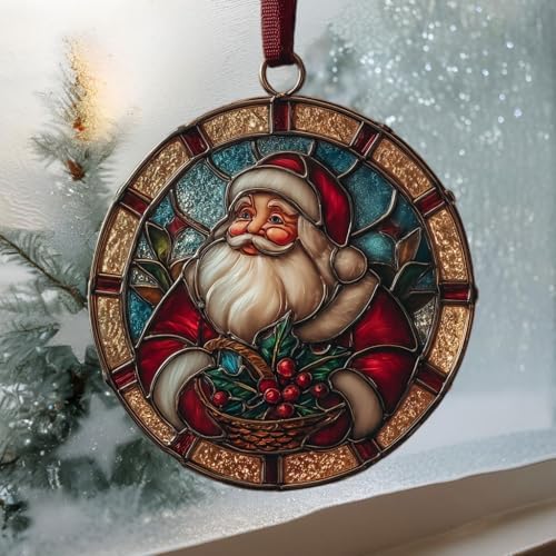 Santa Giving Presents Acrylic Suncatcher - Image 3