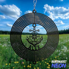 Personalized Ballerina Dancer Wind Spinner Sublimation Custom Name Ballet Dance Metal Art Laser Cut Design 3D Decor for Garden Yard Outdoor Indoor Patio Lawn Porch Girl Woman Gifts (Anchor Geometric) - Image 3