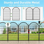 8 Panels No Dig Garden Fence, Dog Fence Outdoor for Yard, 48in(H) x 18ft(L) - Image 4