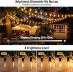 litogo 240FT Dimmable Patio Lights Waterproof, LED Outdoor String Lights with Shatterproof Edison Bulbs, Outside Hanging Light with Timer for Bistro Yard Tent Garden Camp - Image 3