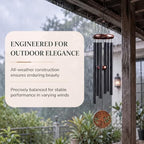 Cross Wind Chimes for Outside Deep Tone, Gift for Women Mom - Image 4