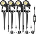 CPLIRIS Outdoor Landscape Lighting, LED Spot Lights Kit for Garden, Yard, House, Lawn, Tree, Flags, Fence Use, Warm White 2700k-3300k, IP67 Waterproof & Connectable - 4 Pack by CPLIRIS