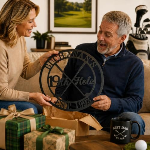 Personalized 19th Hole Metal Sign, Personalized Golf Sign, Golf Mancave Sign, Custom Golf Gifts for Men, Golfer Gifts, Boyfriend, Husband, Dad - Image 2
