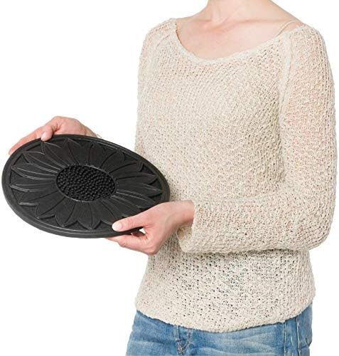 HF by LT Rubber Sunflower Garden Stepping Stone, 11-3/4 inches, Set of 3 - Image 4