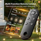 addlon 200FT(2 Pack*100FT) Solar String Lights Outdoor Waterproof Remote - Image 3