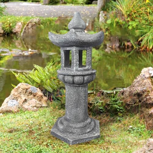 Solar-Powered Pagoda Lamp by Unknown