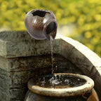 Milisten Outdoor Water Fountain Kit Ceramic Jar Ornaments Water Features for Patio Backyard Garden Balcony Filtration System - Image 4