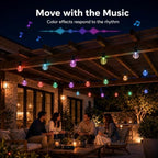 50FT G60 Smart Outdoor String Lights, RGBW Color Changing Patio Lights - Image 4