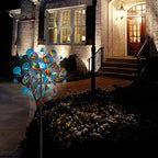 Solar Hot Air Balloon Wind Spinner Decor with LED Glass Ball - Image 3