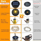 VOOKRY Solar Watering Can Lights, Outdoor Large Hanging Lantern Waterproof, Multicolor Retro Metal Solar Lights for Patio Yard Porch Lawn Garden Christmas Decor Gifts for Mom Women Grandma Birthday - Image 4