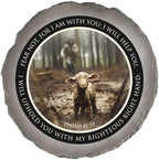 Magnolia Garden 10-Inch Isaiah 41:10 Fear Not Decorative Stepping Stone – The Good Shepherd & Lamb Resin Garden Tile – Religious Scripture Outdoor Accent by DicksonsGifts