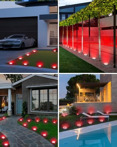 btfarm 16 Pack Solar Lights Outdoor Waterproof, 8 LED Solar Ground Lights - Image 5