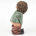 Bits and Pieces - Caught with His Pants Down Garden Statue - Naughty Gnome Yard Art, Funny Elf - Polyresin Statue Measures 13-1/2" High x 5" Wide - Image 3