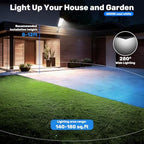 Solar Street Lights Outdoor, 6500K LED Solar Lights Outdoor Motion Sensor, Waterproof Dusk to Dawn Flood Light, Solar Powered Security Light Wide Angle for Yard Parking Lot Driveway (4 Pack) - Image 2