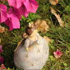 Vintage Resin Fairy Garden Statues, Distressed Figurines Yard Decor - Image 7