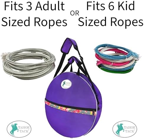 Horse and Calf Roping 3 Ropes Carry Bag Custom Designed with Reflective and Overlay Trims by Tahoe Tack - Image 3