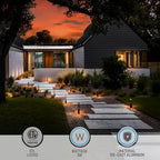 LEONLITE 10-Pack 3W 5CCT LED Low Voltage Path Lights Aluminum Black - Image 3