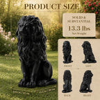 Lion Statue Outdoor 20.5 Inch Resin Garden Decor Patio Sculpture - Image 2