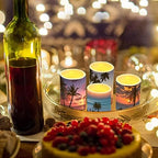 Flameless Light Candles for Home Decor, Battery Operated Candles with Color Changing Timer Remote Control 3'' 4'' 5'' 6'' Fake Pillar Candles Tealights, Coconut Tree Various - Image 5