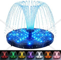 Solar Fountain for Bird Bath with 4 Fixed Rods & 7 LED Colors by Unknown