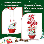 3 Pack Metal Christmas Yard Signs Decor for Multiple Stacked,Voumsil Christmas Yard Stakes with Candy Fall Yard Decor for Outside Garden Yard Lawn Porch - Image 2