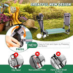 Garden Kneeler and Seat Bench Garden Workseat,Upgraded Smart Folding Gardening Bench Widen EVA Foam Kneeling Pad and Detachable Tool Pouch Portable Gardening Stools for Back Yard Outdoor Fishing - Image 4