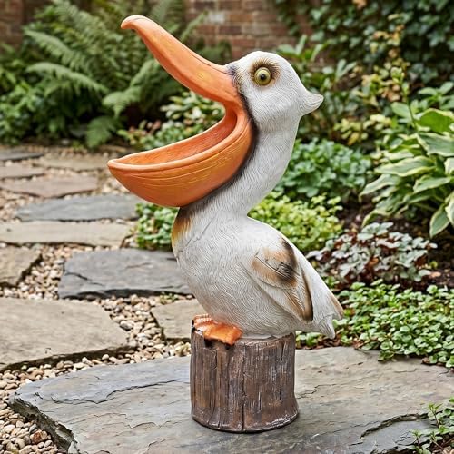 Elenon 14 Inch High Pelican Garden Statue Outdoor Decor - Image 5