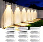 Solar Fence Lights Outdoor, 12 Pack Fence Lights Solar Powered by Unknown