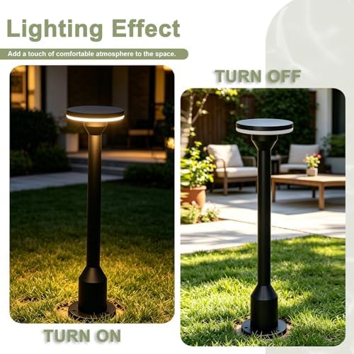 Landscape Path LightsAluminum Outdoor Bollard Lights Modern Pathway Lamp IP65 Waterproof 3000K Luxury LED Lighting for Commercial Garden Walkway Lawn Lamp - Image 5