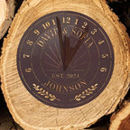 Personalized Wedding or Anniversary Sundial Gifts for Couples, Custom Sundial Wedding Gifts,Custom Calibrated Metal Sundial Sign for 30th, 40th, 60th, 70th Anniversary - Image 5