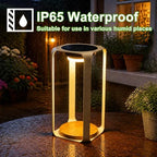 Solar Outdoor Table Lamp, Rechargeable Cordless Patio Lamp Waterproof - Image 3