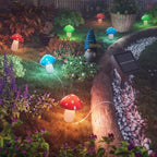 BITPOTT Solar Led Mushroom Garden Lights, 9 Pack, 8 Modes, Multicolor, IP65 by BITPOTT