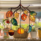 Autumn Leaves Branch Acorn Fall Acrylic Suncatcher - Image 4