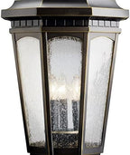 Kichler Courtyard Outdoor Post Light, Textured Black - Image 2