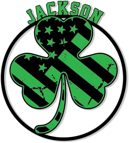 Personalized Irish Metal Sign, Ireland Celtic Shamrock Hanging Sign Welcome Outdoor Porch, Custom Name Wall Fence Patio Yard Home Office Decor, Birthday, St. Patrick’s Day Gift by TALATAKA