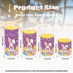 4 Pack Flameless Candles with Remote Easter Day Eggs Battery Operated Candles with Timer Cute Bunny Outdoor Flameless Pillar Lights Lanterns for Holiday Patio Porch Decorations - Image 4