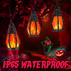 Solar String Lights for Outside, 33Ft Solar Patio Light with 15 Flickering - Image 4