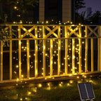 100FT Solar Outdoor String Lights Extra Long 300 LED with USB Charging & Remote & Memory Solar Powered Christmas Tree Lights Waterproof for Outside Porch Tree Garden Patio Wedding(Warm White) - Image 7