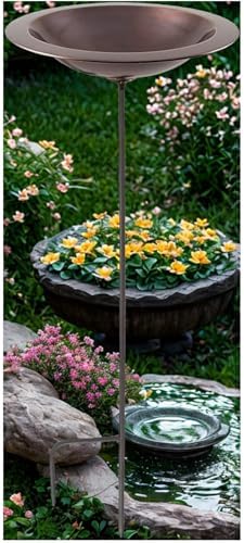Classic II Birdbath with Stake – Outdoor Garden Bird Bath Bowl for Attracting Birds – Weather-Resistant, Easy Installation, Metal Stake Included - Image 6